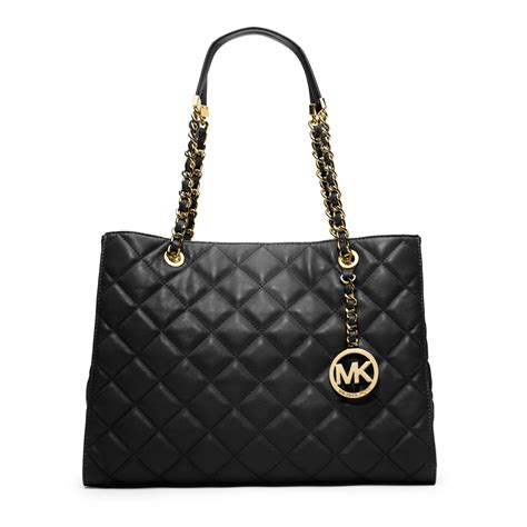 best leather handbags under 200 michael kors|Michael Kors quilted bag black.